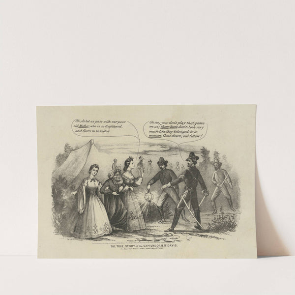 The true story of the capture of Jeff. Davis (1865) by Gibson & Co. Lith