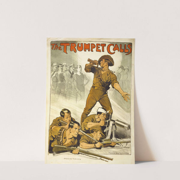 The trumpet calls by Norman Lindsay