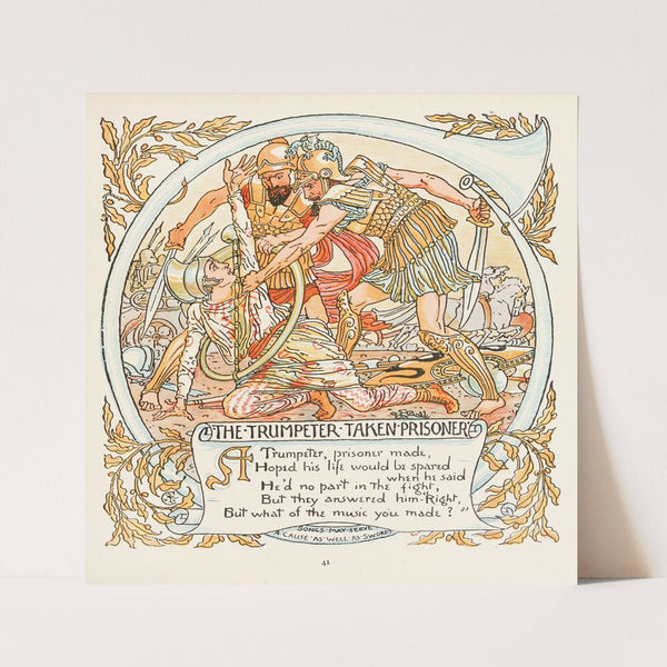 The Trumpeter taken Prisoner (1908) by Walter Crane