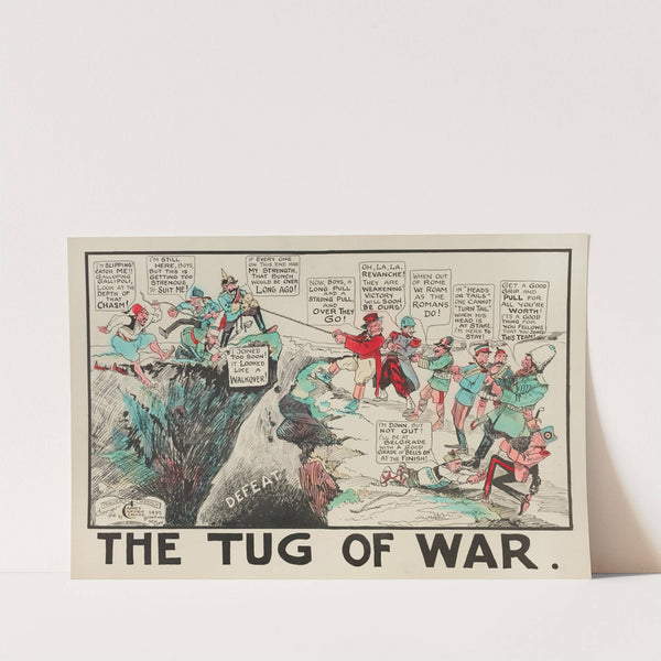 They’re ‘Spilling the Beans in Europe (1914) by Carey Cartoon Service