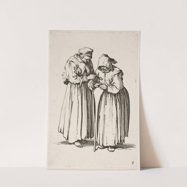 The Two Beggars (1622) by Jacques Callot