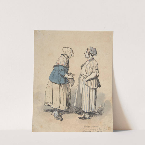 The Two Gossips (Les Deux Commères) by Henry Bonaventure Monnier