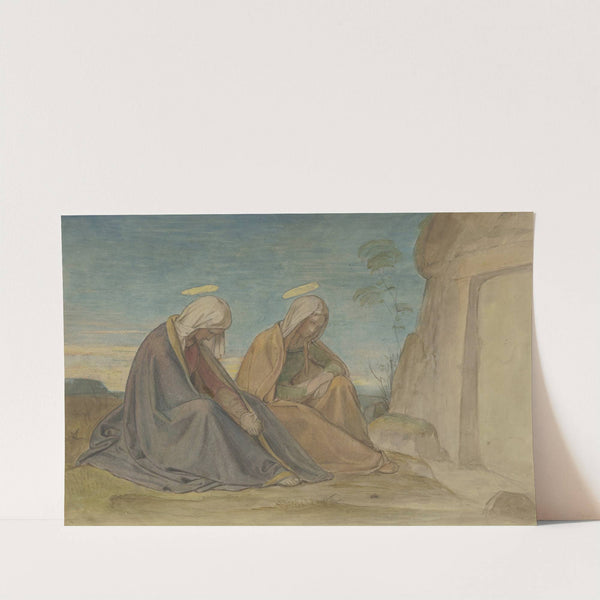 The two Marys at the grave by Philipp Veit