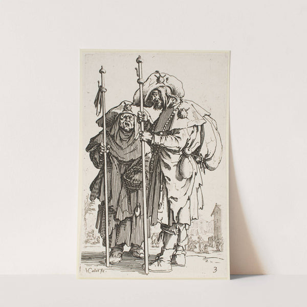 The Two Pilgrims (1622) by Jacques Callot