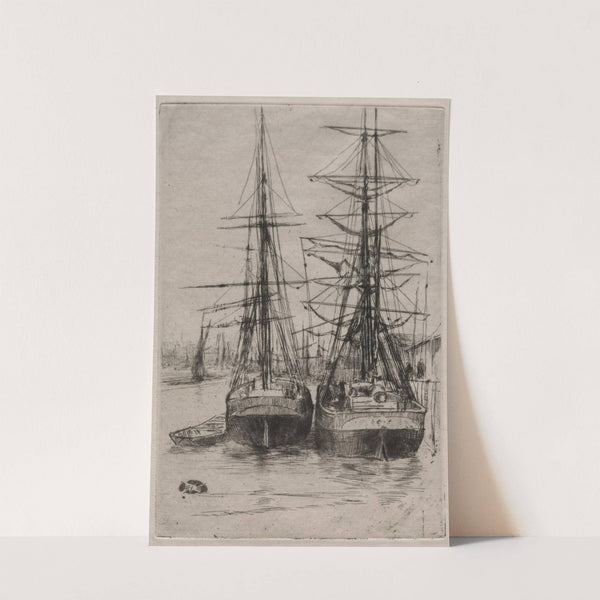 The Two Ships (1875) by James Abbott McNeill Whistler