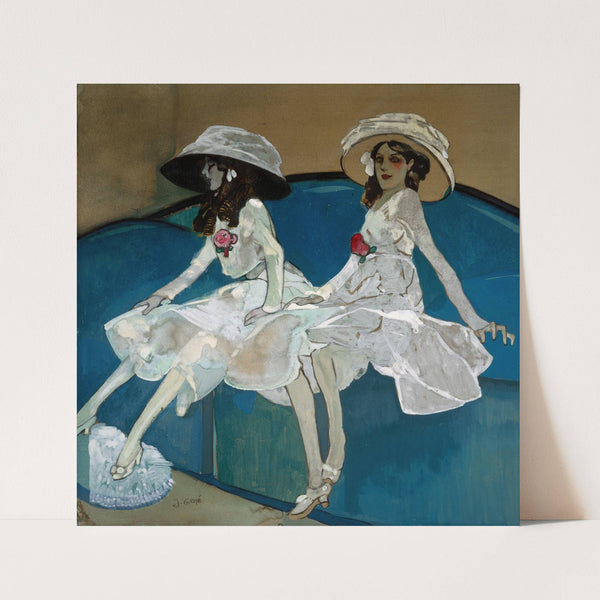 The Two Sisters (circa 1910) by Francisco Javier Gosé