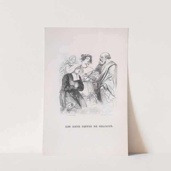 The Two Sisters of Charity by J. J. Grandville