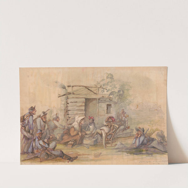 The U.S. Calvary taking a lesson in surgery - Farmington, Mississippi, April 22, 1862 by Adolph Metzner