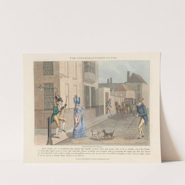 The Unpleasant Recontre (1824) by Daniel Thomas Egerton