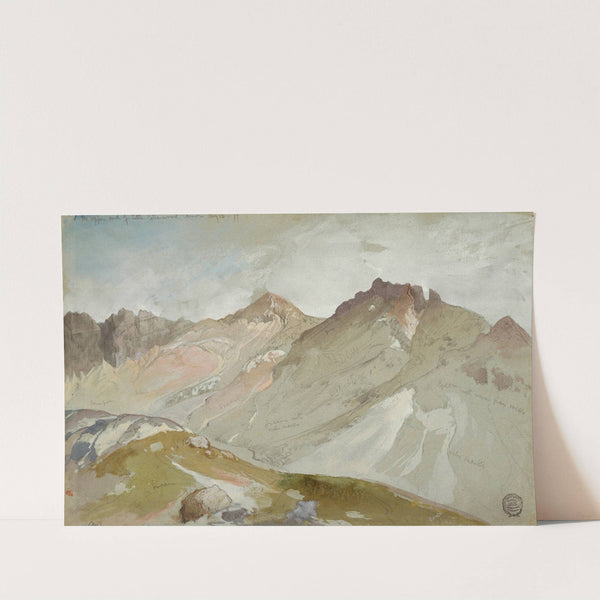 The Upper End of Little Cottonwood Canyon, Wasatch Range, near Ogden, Utah by Thomas Moran