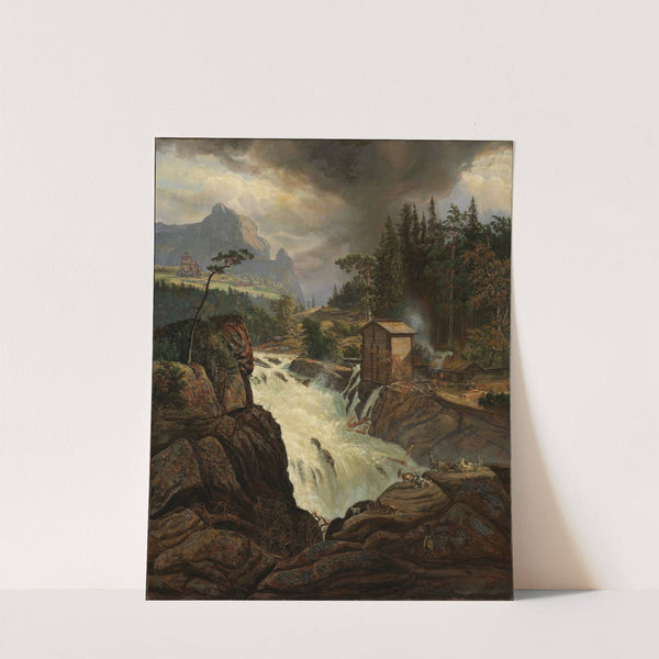 The upper Falls of the Labrofoss by Johan Christian Dahl