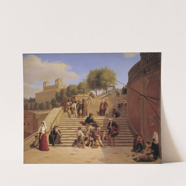 The Upper Flights of the Spanish Steps in Rome by Julius Friedlænder
