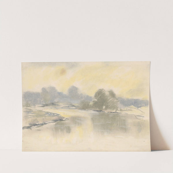 The Váh in Mist by Zolo Palugyay