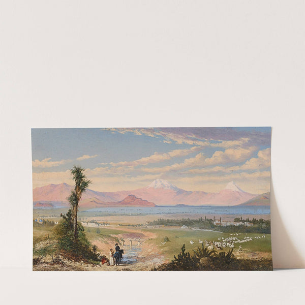 The Valley of Mexico, the Two Volcanoes Popocatépetl and Iztaccihuatl Beyond (1871) by Conrad Wise Chapman