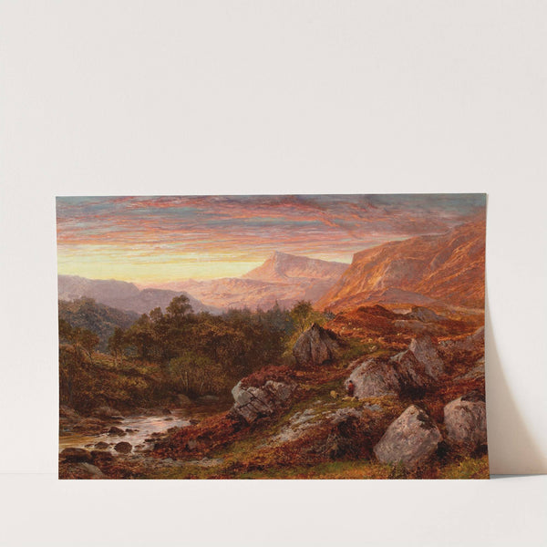 The Valley of the Lleder, North Wales (1871) by Benjamin Williams Leader