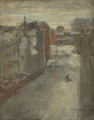 The Van Iseghemlaan in the snow