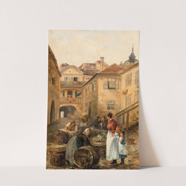 The Vegetable Market by Emil Barbarini