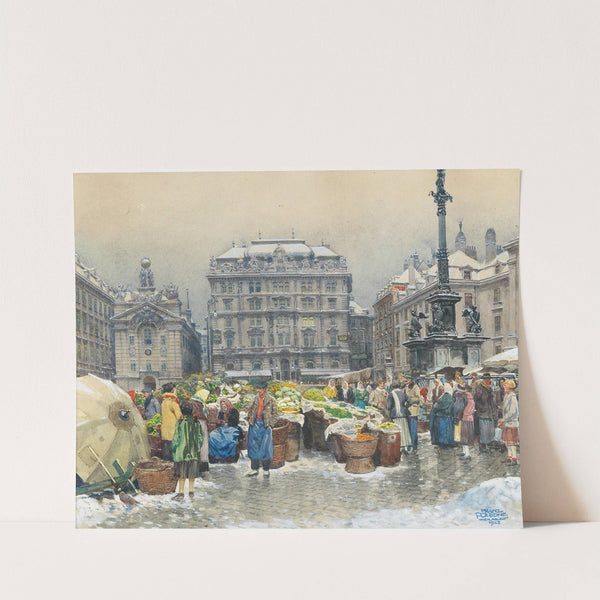 The vegetable market Am Hof by Franz Poledne