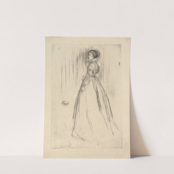 The Velvet Dress (Mrs. Leyland) (1873) by James Abbott McNeill Whistler