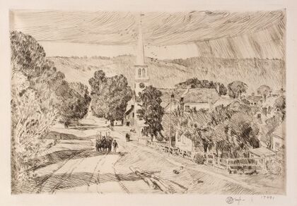 The Vermont Village (Peacham) (1923)