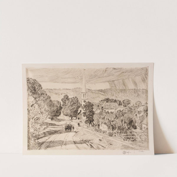 The Vermont Village (Peacham) (1923) by Childe Hassam