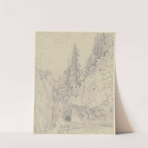 The Via Mala by Johann Wilhelm Schirmer