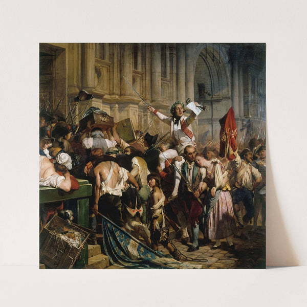 The Victors of the Bastille in Front of the Hôtel de Ville, July 14, 1789 (1830-1838) by Paul Delaroche