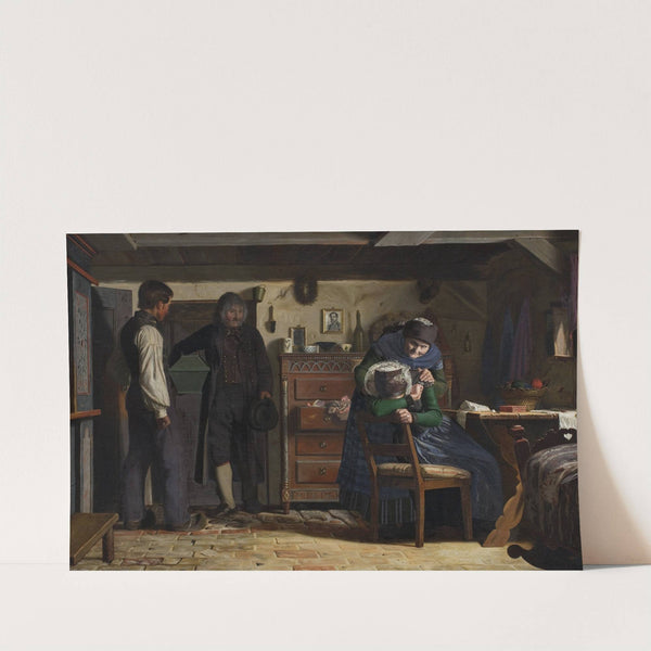 The Village Carpenter Bringing a Coffin for a Dead Child by Christen Dalsgaard