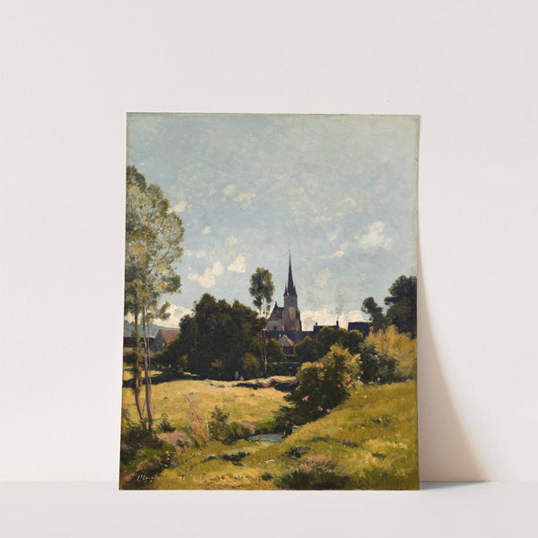 The Village Church (1891) by Henri-Joseph Harpignies