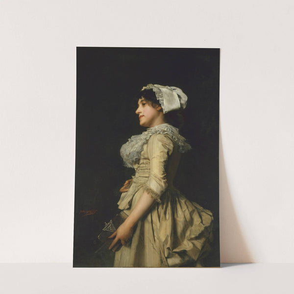 The village girl by Jules-Adolphe Goupil