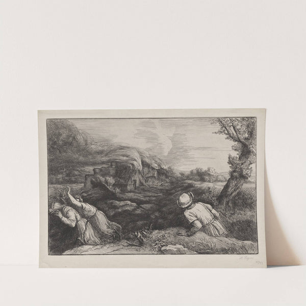 The Village in Flames (L’Incendie du Hameau) (1893–1894) by Alphonse Legros