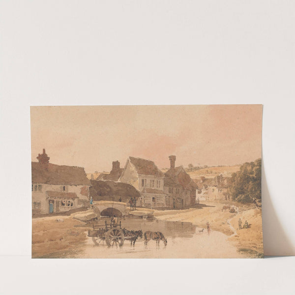 The Village of Kirkstall, Yorkshire by Thomas Girtin