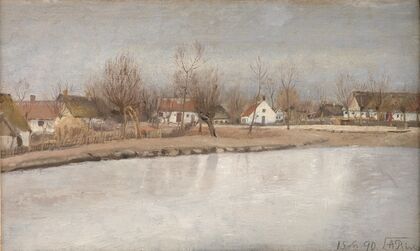 The Village Pond at Ring, Zealand (1890)