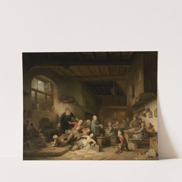 The village schoolhouse (1854) by Ferdinand de Braekeleer