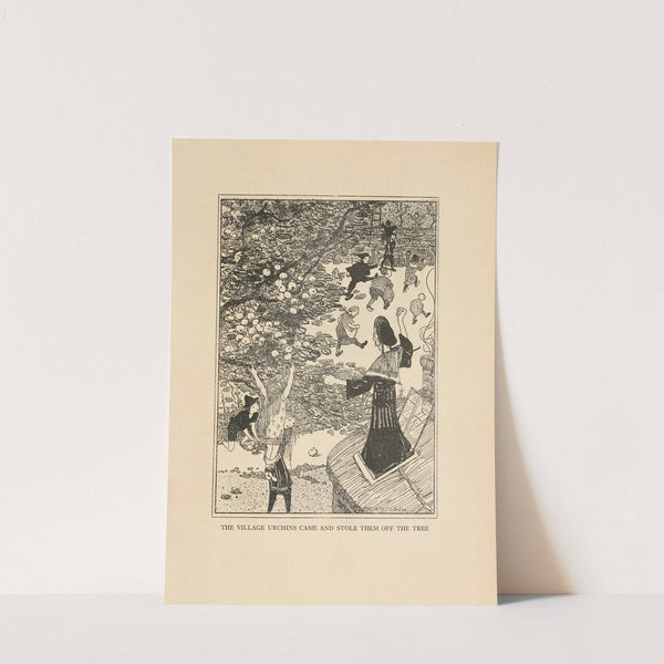 The Village Urchins came and stole them off the Tree by Jean de Bosschère