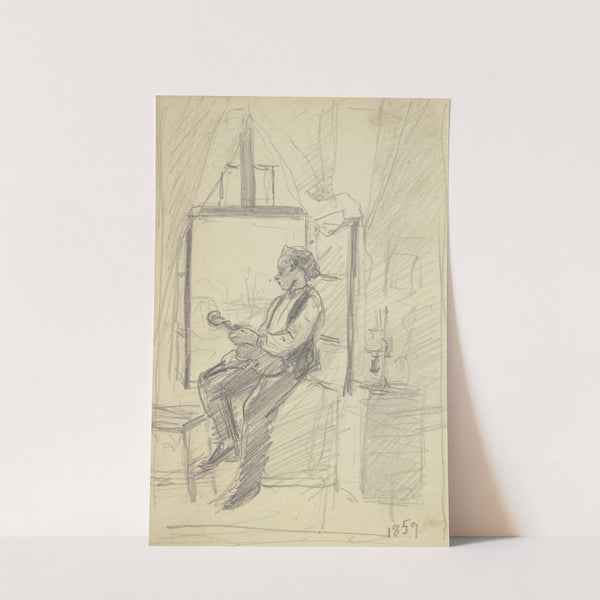 The violinist at the window by Otto Scholderer