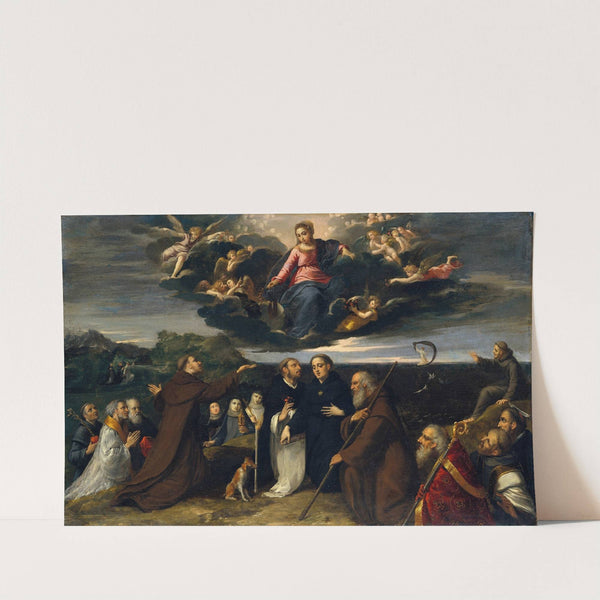 The Virgin Adored by Saints (ca. 1609) by Scarsellino