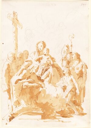 The Virgin and Child Adored by Bishops, Monks and Women