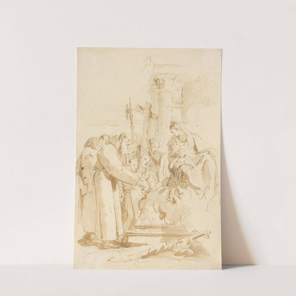 The Virgin and Child Adored by Monks and Others (ca. 1730–35) by Giovanni Battista Tiepolo