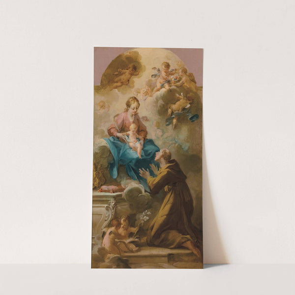 The Virgin and Child appearing to a Franciscan Saint by Circle of Michel-François Dandré-Bardon
