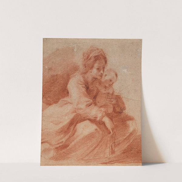 The Virgin and Child (for the Madonna del Carmine Presenting a Scapular to a Carmelite, in Cento's Pinacoteca Civica, c.1615) by Guercino