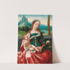 The Virgin and Child in a landscape by Master of the Female Half-Lengths