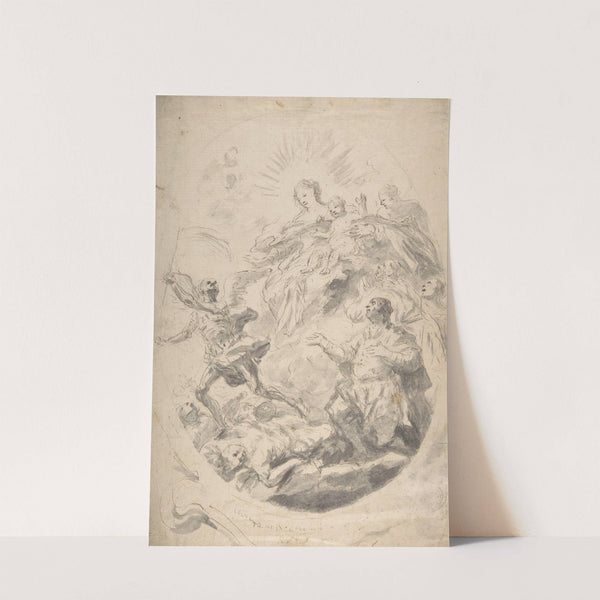 The Virgin and Child Intervening for Victims of the Plague by Geronimo Cenatiempo
