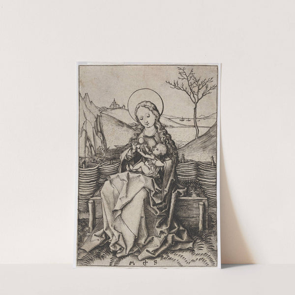 The Virgin and Child on a Grassy Bank by Martin Schongauer