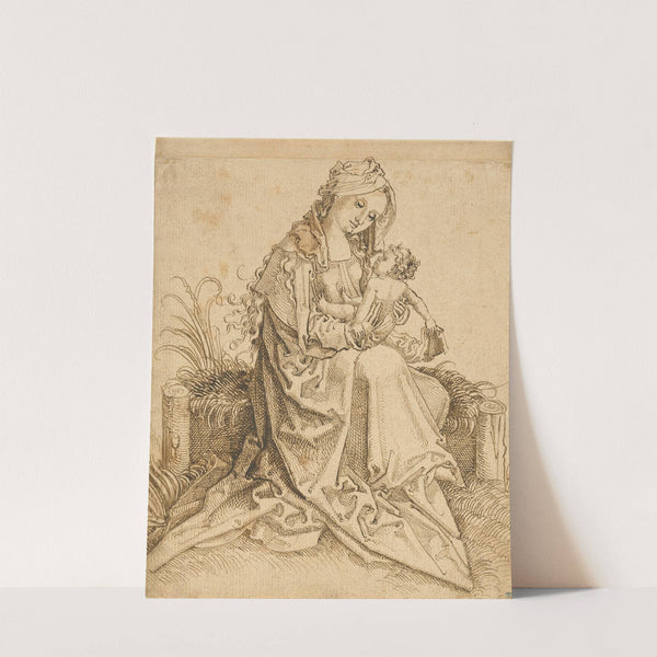 The Virgin and Child on a Grassy Bench (1500) by Nuremberg School