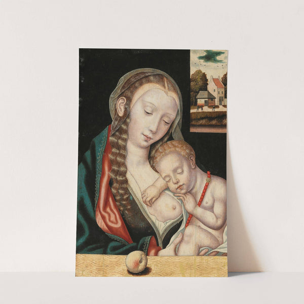 The Virgin and Child seated before a ledge by The Master of the Parrot