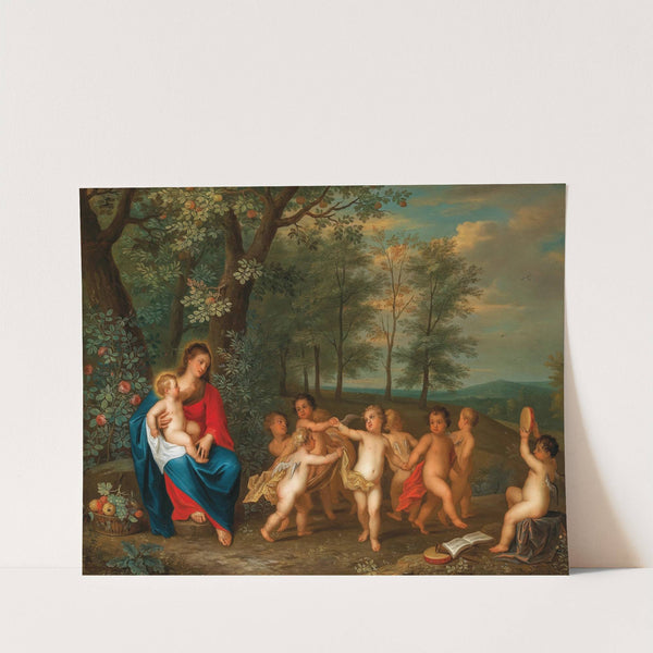 The Virgin and Child with dancing Angels by Balthasar Beschey