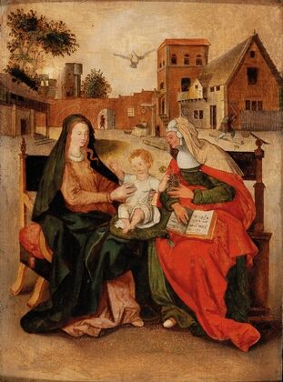 The Virgin and Child with Saint Anne — size preview