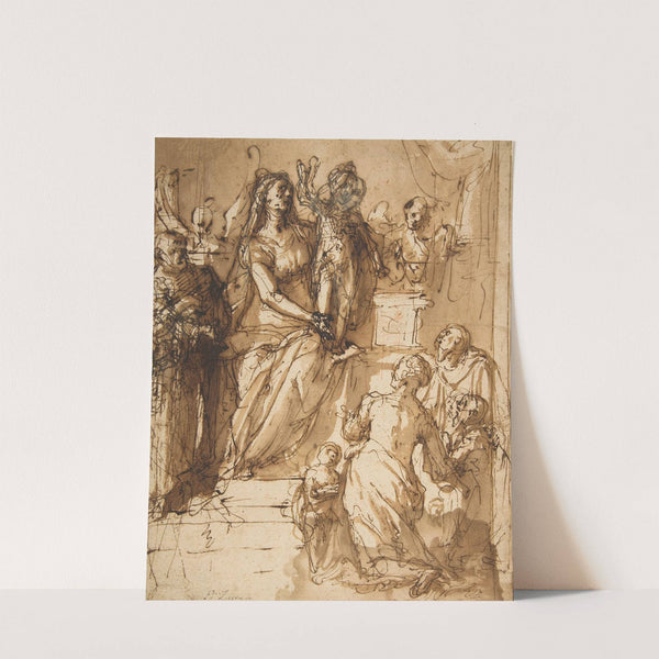 The Virgin and Child with Saint Joseph, Attendant Angels, and a Group of Supplicants by Federico Zuccaro