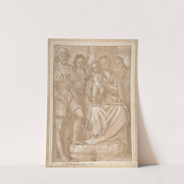 The Virgin and Child with Saint Roch and Two Other Male Saints by Bernardino Lanino